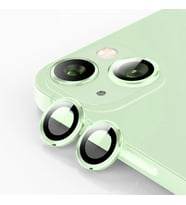 ALLY iPhone 15/15 Plus Tempered Kamera Lens Koruma Cami (Yeşil)