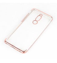 Meizu Note 8 İnce Köşeleri Renkli Şeffaf Kaliteli Kılıf (Rose)