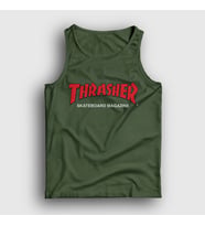 Presmono Unisex Sarı Logo V3 Thrasher Atlet 278633tt (Haki)