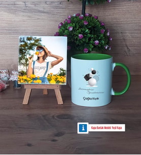 Geometri Öğretmeni Fotoğraflı Dekoratif Taş, Kupa Bardak Beyaz Hediye (Model 14)