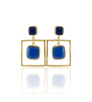 Kadir Jewellery 22 Ayar Altın Kaplama Kadın Sallantılı Küpe -El İşçiliği Ve Hipoalerjenik Küpe (Parlement)