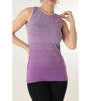 Sporcu Gym Seamless Dikişsiz T-shirt (Lila)