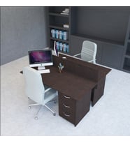 VENA Nil Workstation İkili Çalışma Masa 158cm x 140cm x 115h (Venge)