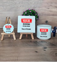  Hukuk Okuduğumu Söylemiş Miydim  Hediye Seti Kupa Bardak T Kulplu, Dekoratif Taş, Anahtarlık Hukuk Öğrencisine Hediye (Model 2)