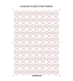 PAKETİ İL AÇAN SİZSİNİZ 4 cm VARAK YALDIZ BASKILI AĞIZ KAPAMA ETİKETİ (Altın)
