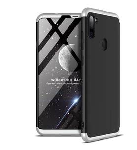 Galaxy A11 Kılıf Zore Ays Full Koruma Kılıf (Gri)