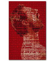 Cakapuzzle Freddie Mercury Poster Şekilli Görsel Puzzle Yapboz MDF (Ahşap) (500 Parça)