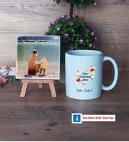 Anneye Doğum Günü Hediyesi Fotoğraflı Dekoratif Taş, Kupa Bardak Beyaz Hediye (Model 1)