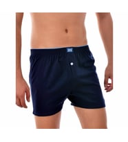 Tutku Erkek Penye Düğmeli Düz Boxer (Lacivert)