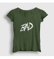 Presmono Kadın Sarı Bad XXXTentacion T-Shirt 47108tt (Haki)
