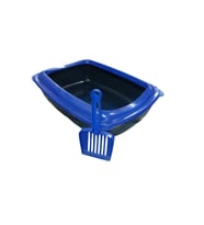Kardelen Pet Açık Kedi Tuvaleti ( Kürek Hediyeli ) (Mavi)