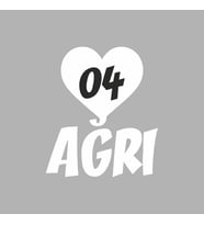 Kalpli 04 Ağrı Araba Sticker siyah 20x15 CM (Beyaz)