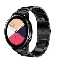 Huawei Watch GT 3 Elegant – Active 42mm Uyumlu 20mm Ironweft Döküm Çelik Metal Kordon (Siyah)