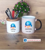 Uluslararası İlişkiler Uzmanı Kalemlik, Kupa Bardak T Kişiye Özel Hediye (Model 3)