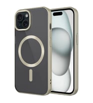Vendas iPhone 15 Plus Kılıf Mat Tasarımlı Magsafe Wireless Şarj Özellikli Zore Mat Setro Kapak (Sarı)