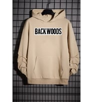 Unisex Backwoods Baskılı Sweatshirt (Bej)