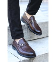 FAST STEP Hakiki Deri Erkek Casual Ayakkabı 630MA309 (KAHVE)