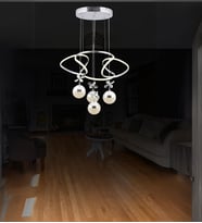 Asya 4 Lü' Sarkıt Led Avize (Krom)