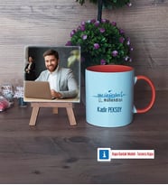 Su Ürünleri Mühendisi Fotoğraflı Dekoratif Taş, Kupa Bardak Beyaz Hediye (Model 13)
