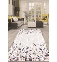 Dijital Kaymaz Taban Yıkanabilir Modern Renkli Salon Halısı Mutfak Halısı Yolluk ND-HT-297 (Mavi)