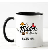 Maden Mühendisi Kupa Bardağı (Siyah)