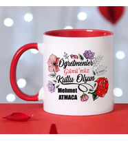 Öğretmenler Gününe Özel Hediye Kupa Bardak (Kırmızı)