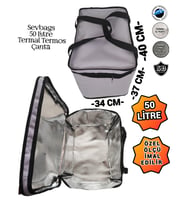SEVBAGS TERMAL TERMOS PİKNİK KAMP SEYAHAT SICAK SOĞUK 50 LİTRE TERMOS ÇANTA (Lila)