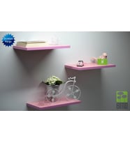 DUVAR RAF SETİ (50CM ÜÇLÜ ) (Pembe)