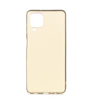 Galaxy A12 Kılıf Maximum Kamera Korumalı Soft Silikon Kılıf (Gold)