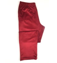 Yumoş Kadife Kışlık Cepli Kadın Eşofman Altı (Bordo)