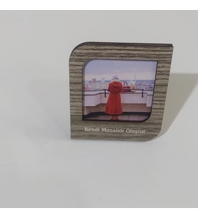 Kişiye Özel Polaroid Resim Çerçevesi (Gri)