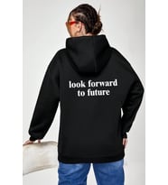 Mr. Everyting Baskılı Oversize Sweatshirt (Siyah)