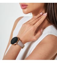 vagave Huawei Watch Kadın Deri Kordon GT3 Pro Seramik 43 mm GT3 Elegant GT2 42 mm 20mm (Gri)
