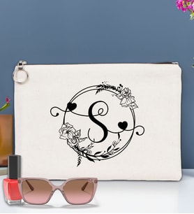 BK Gift Kişiye Özel Harfli Astarlı Portföy Çanta 30x21cm(12 Renk Seçeneği), Baskılı El Çantası, Organizer Çanta (Ham)