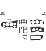 Meriç® Iveco Daily City Ön Torpido Kaplama Maun 8 Parça 1999-2007 (Karbon)