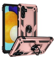Samsung Galaxy A04S Kılıf Yüzüklü Standli Tank Kapak (Pembe)