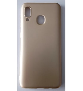 Galaxy A20/A30 Ruber Case Yumuşak Slikon Kılıf (Gold)