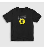 Presmono Unisex Çocuk Beyaz Logo V2 5 Seconds Of Summer T-Shirt 383671tt (Siyah)