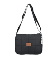 SİA ÇANTA SİMİLON KABARTMALI KAPİTONE PUF KUMAŞ SHOPPER  ÇANTA RAHAT ÇAPRAZ  ASKILI HAFİF , İÇ ASTARLI KALİTELİ MALZEME MÜKEMMEL İŞÇİLİK (Siyah)