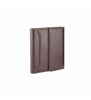 Organizer Ajanda Kılıflı Tarihsiz Çizgili 160 Yaprak 17x24 Defterli Mıknatıs Kapaklı Rainbow Vegan 22x26 cm (KAHVE)