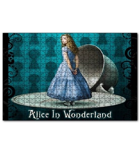 Cakapuzzle Alice Harikalar Diyarında Fincan ve Tabak  Puzzle Yapboz MDF (Ahşap) (255 Parça)