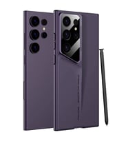 Galaxy S23 Ultra Kılıf Ultra İnce Kamera Korumalı Sert Rubber Procase Kılıf (Mor)