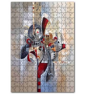Cakapuzzle Duvar Boyama Soyut Şekiller ve Desenler Puzzle Yapboz MDF (Ahşap) (255 Parça)