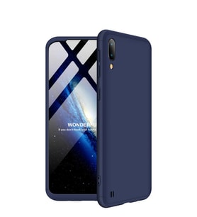 Microsonic Samsung Galaxy M10 Kılıf Double Dip 360 Protective (Lacivert)