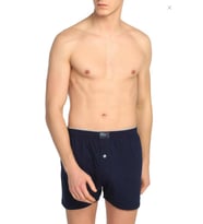 3'Lü Tutku Elit Havlu Bel 1101 Düğmeli Erkek Boxer (Lacivert)