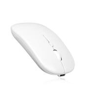 Huawei Matepad Air 11.5" Tablet Uyumlu Bluetooth Şarjlı 2.4Ghz Kablosuz Mouse Sessiz Tıklama (Beyaz)