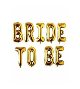 Düz Bride To Be Set Balon (Gold)
