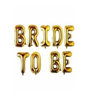 Düz Bride To Be Set Balon (Gold)