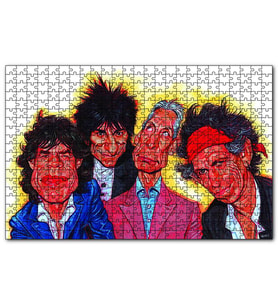 Cakapuzzle Rolling Solist Karikatür Çizim  Puzzle Yapboz MDF (Ahşap) (500 Parça)