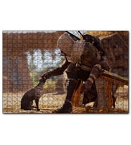Cakapuzzle Assassins Creed Origins Mısır Kedi ve Karakter  Puzzle Yapboz MDF (Ahşap) (500 Parça)